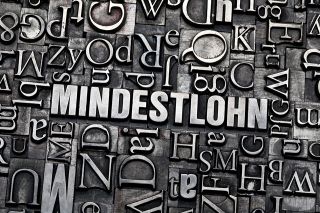 Foto: Druckzeichen Mindestlohn